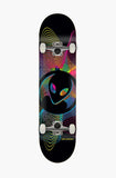 Skate Board with Abstract Purple Design